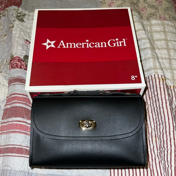 NEW American Girl Samantha Victorian valise Historical Black Bag